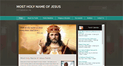 Desktop Screenshot of mostholynameofjesusparish15212.org